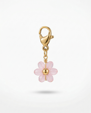 Charm Fleur Rose Clair
