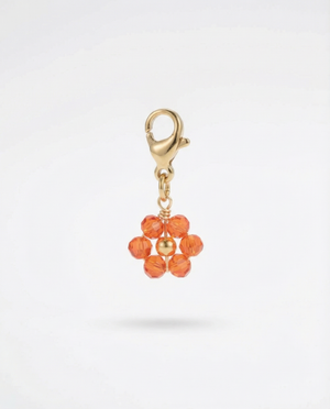 Charm Fleur Orange Transparent